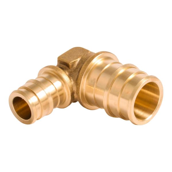 SharkBite 1/2 in. PEX-A x 3/4 in. PEX-A Brass Expansion Reducing 90-Degree Elbow Fitting