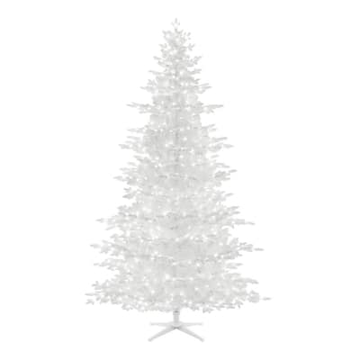7.5 ft Snowy Ice Fir Pre-Lit LED Artificial Christmas Tree with 700 Color Changing Micro Dot Lights