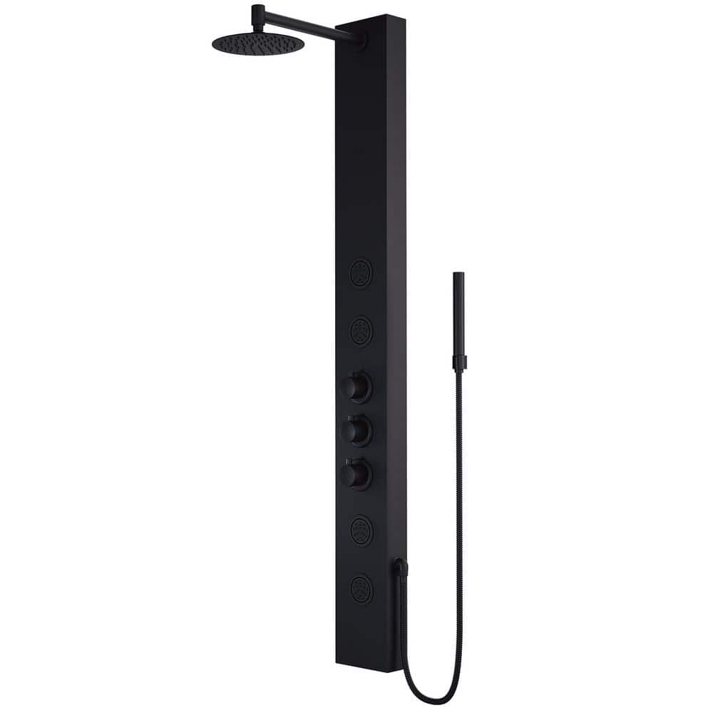 VIGO Ellington 59 in. H x 6 in. W 4-Jet Shower Panel System with