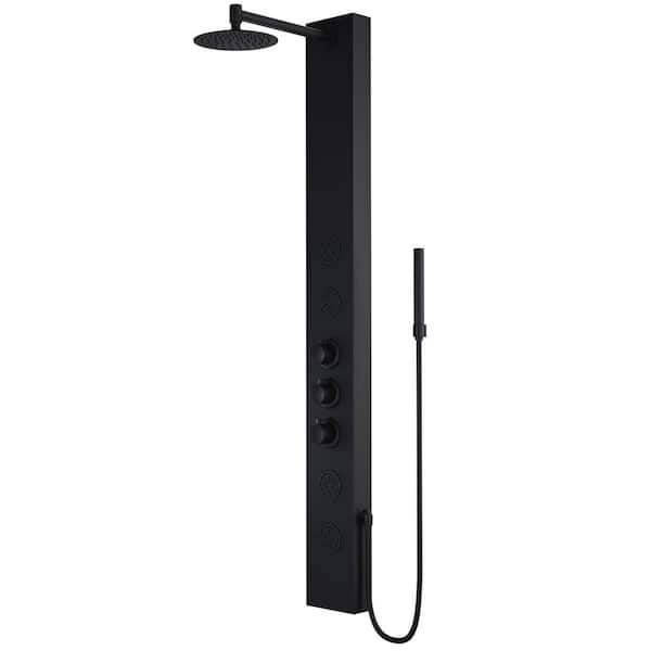 VIGO Ellington 59 in. H x 6 in. W 4-Jet Shower Panel System with