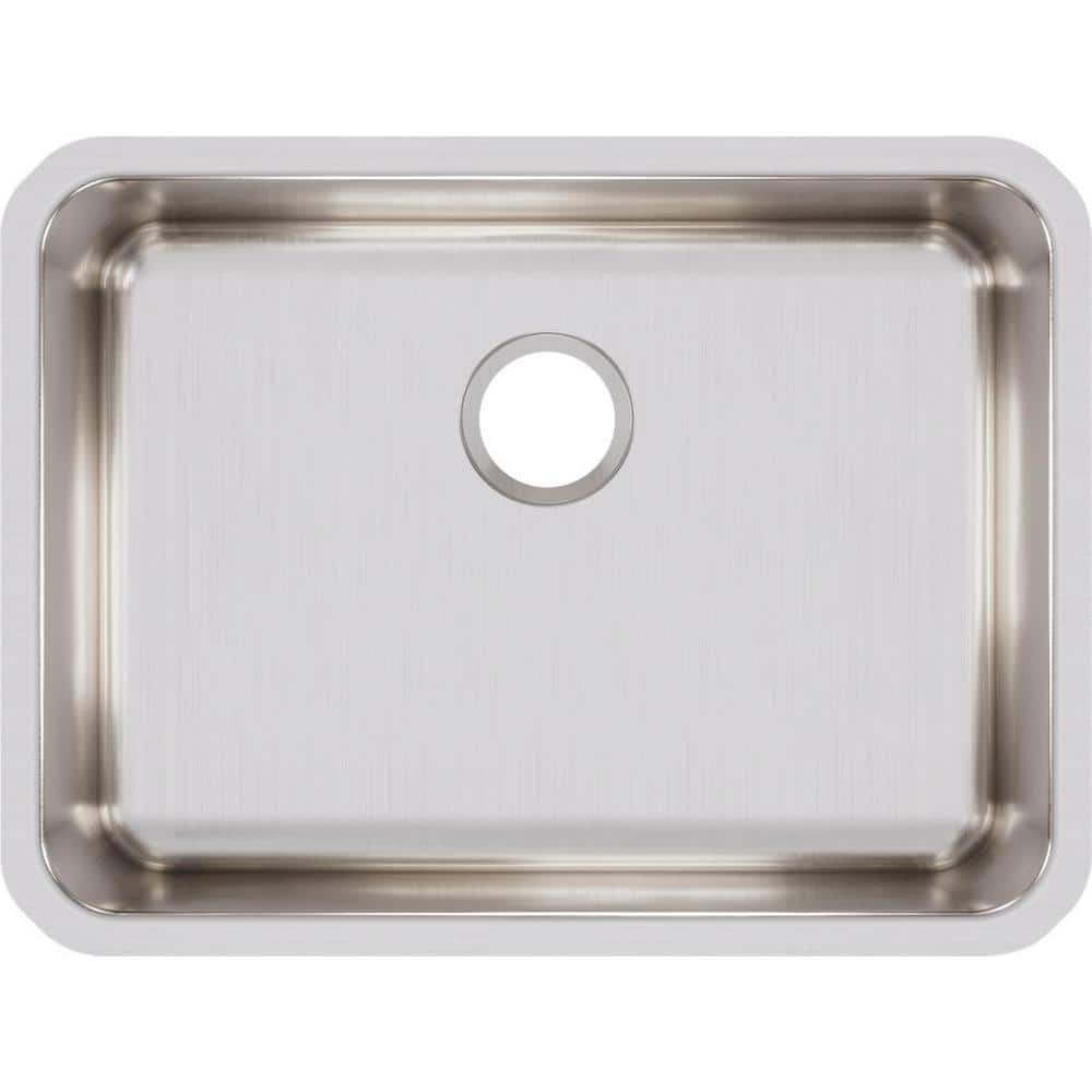 Lustertone 26" Stainless Steel Single Bowl Undermount Sink