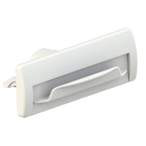 Unbranded Vacport 8.5 in. Central Vacuum Sweeper Pan Valve for Connecting to Central Vacuum Systems 009010 WH