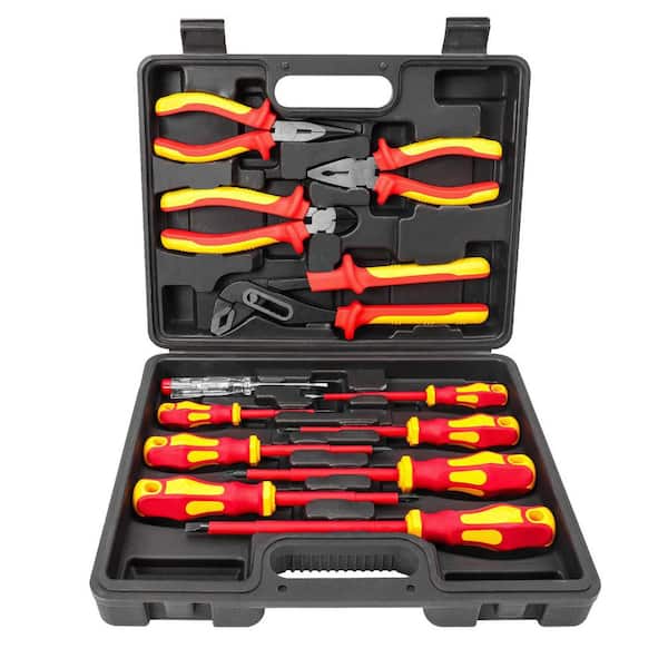 Insulated 1000V Screwdriver Pliers Set Magnetic Tips Ergonomic Handle 8-Piece Electrician Hand Tools