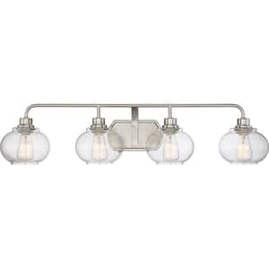 Trilogy 4-Light Brushed Nickel Vanity Light