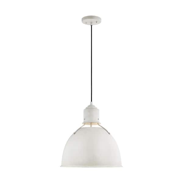 Generation Lighting Huey 1-Light Antique White Medium Pendant