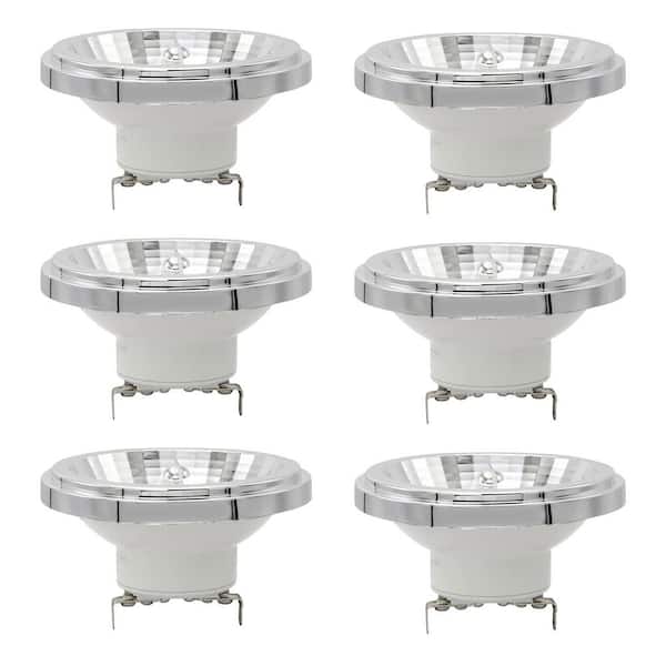 50-Watt Equivalent AR111 Non-Dimmable 12° Beam Angle G53 Base LED Light Bulb in Bright White 3000K (6-Pack)