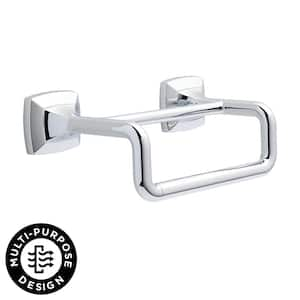 Portwood 6 in. Wall Mount Double Hand Towel Bar Bath Hardware Accessory in Polished Chrome