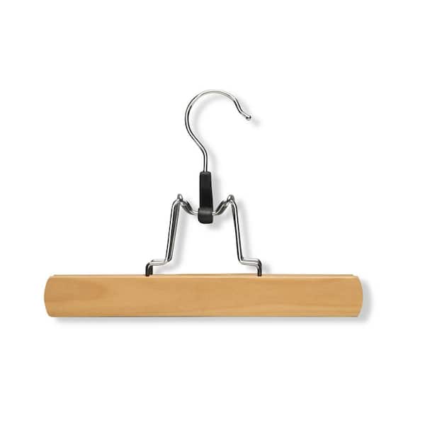 Honey-Can-Do Maple Pants Hangers 4-Pack