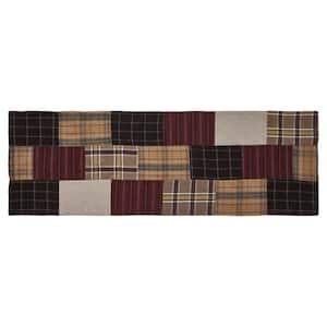 Wyatt 12 in. W. x 36 in. L Multi Plaid Quilted Patchwork Cotton Table Runner