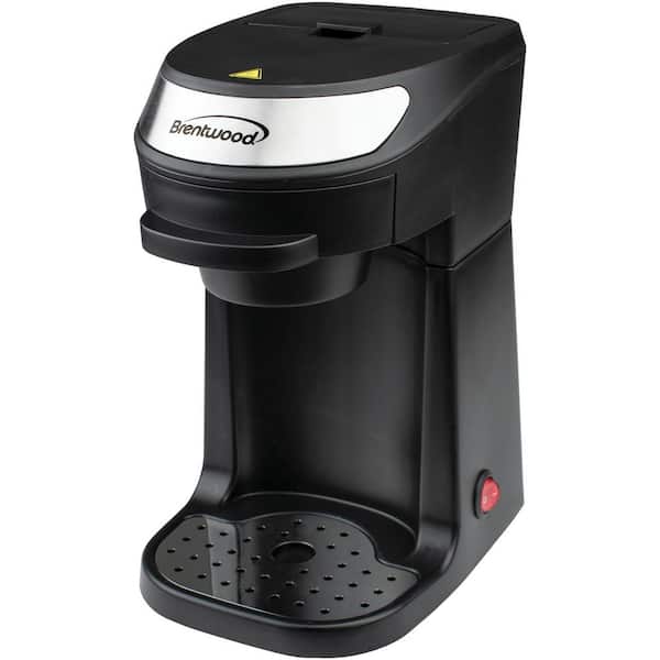 Brentwood TS 111BK Single Serve Coffee Maker with Mug Black 700 WSingle  serve Coffee Strength Setting Black - Office Depot