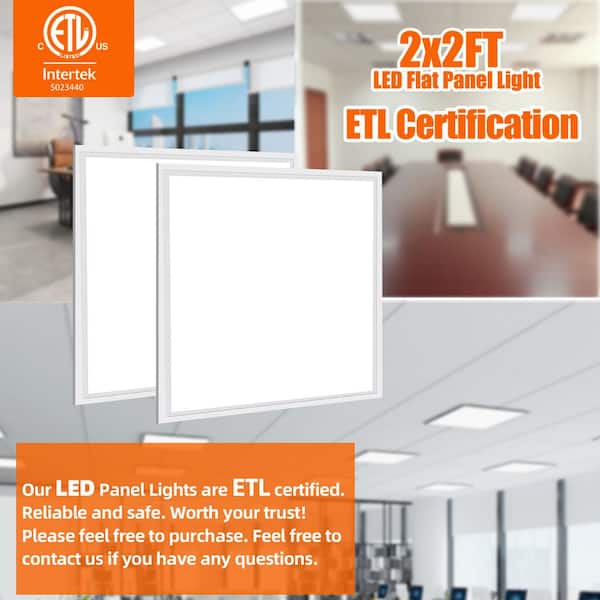 WYZM 2 ft. x 2 ft. Integrated LED Flat Panel Light 5000K Dimmable