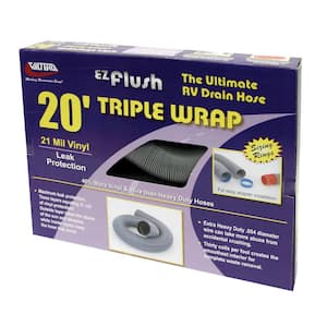 EZ Flush Triple Wrap RV Drain Hose - 20'
