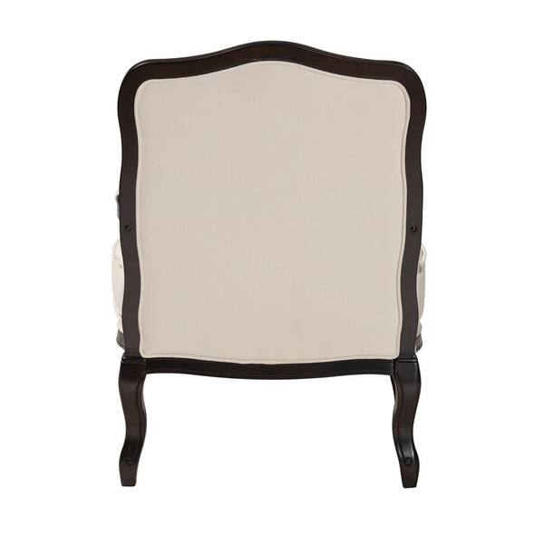 French Louis XV by Andre Original Arm Chair Upholstered Beige 