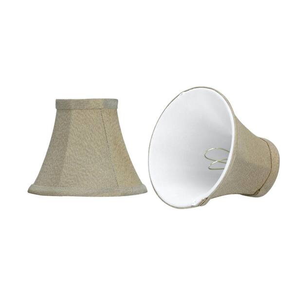 Aspen Creative Corporation 6 in. x 5 in. Light Golden Bell Lamp Shade (2-Pack)