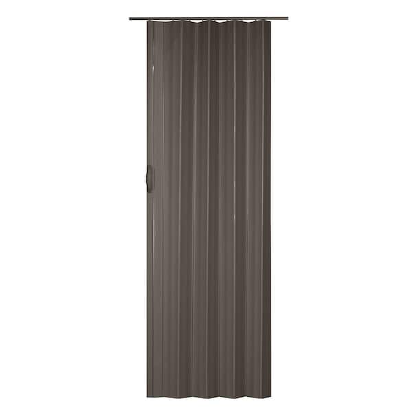 Spectrum Sienna 36 in. x 80 in. Grey Vinyl Accordion Door with Hardware