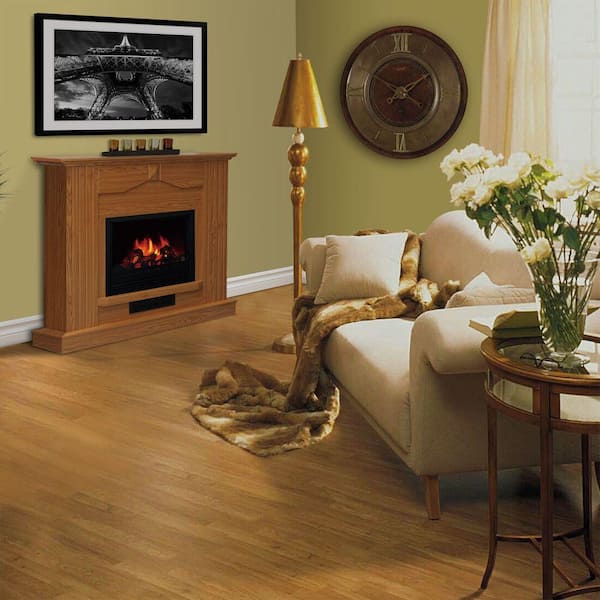 Quality Craft 47 in. Electric Fireplace in Golden Oak