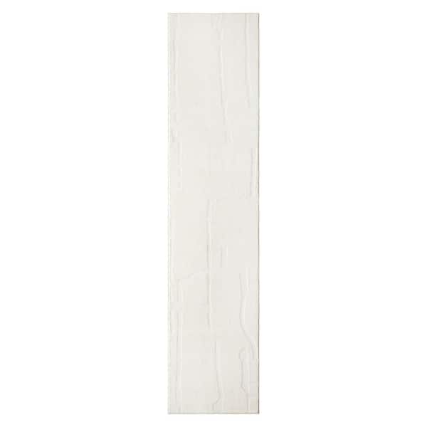 2 ft. x 7 ft. Ivory Rae Abstract Organic Washable Indoor Runner Rug