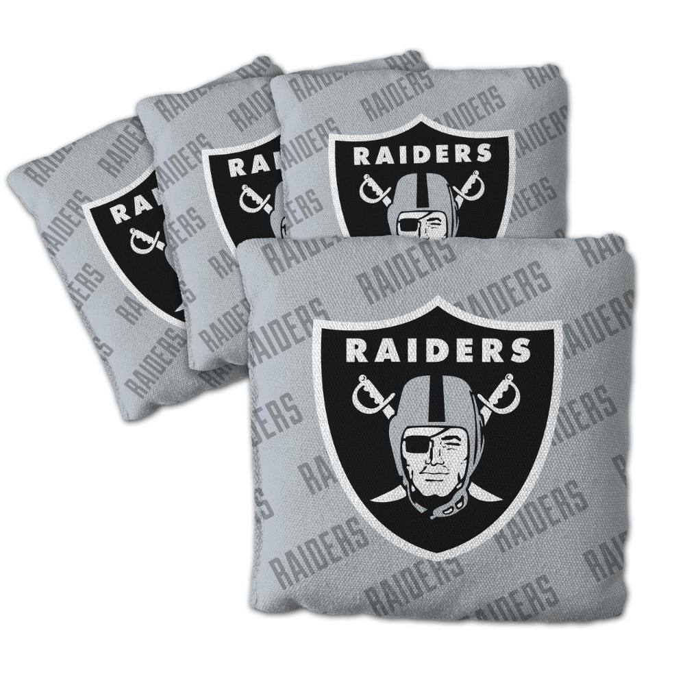 Las Vegas Raiders Gray Bean Bag 4pk product image for price tracking