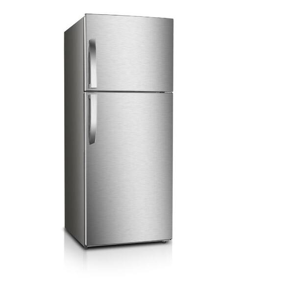 Premium 10 Cu Ft Frost Free Top Freezer Refrigerator In Stainless Steel Prn10160hs The Home Depot