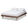 Baxton Studio Jacob Brown Queen Platform Bed Frame 28862 7682