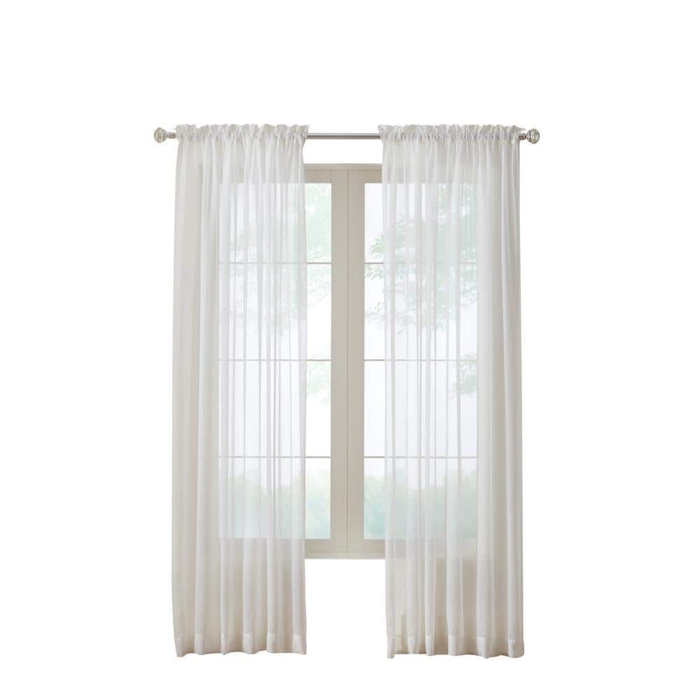 Shell Light-Filtering Sheer Rod Pocket Curtain Panel