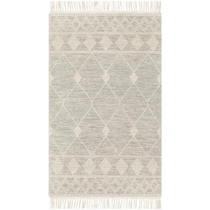 Hemingway Grey/Cream 2 ft. x 4 ft. Global Indoor Area Rug