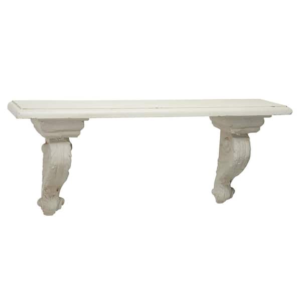 Gold 3 Shelves Metal Wall Shelf