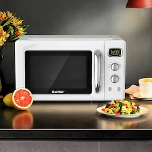 Midea 0.9 cu. ft. 1000-Watt Commercial Countertop Microwave Oven  Programmable in Stainless Steel In and Out 1025F1A - The Home Depot