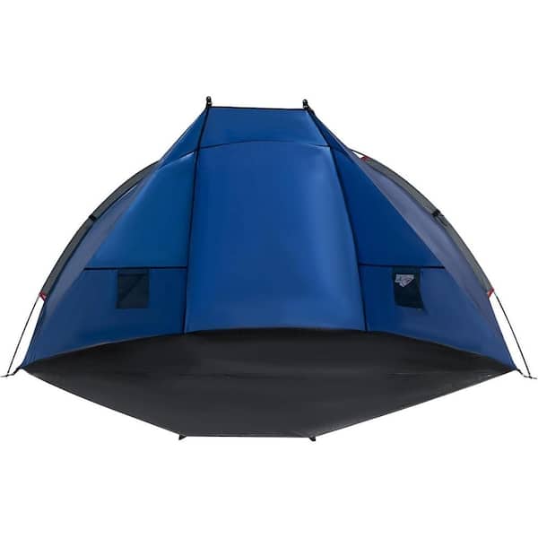 4 ft. x 7 ft. Navy Blue Beach Shade Tent for 1-2 Person, Easy Setup and Portable Sun Shelter Canopy