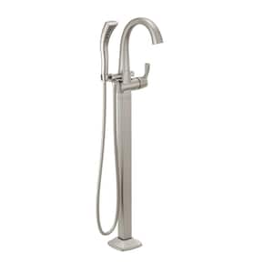 Stainless steel bath tub shower handle handle 33cm including screws and dowels