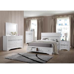 Catherine White 3-Drawer 17 (in.) W Nightstand