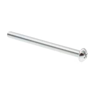 5/16 in.-18 x 4 in. Phillips/Slotted Combination Drive Round Head Machine Screws Zinc Plated in Steel (10-Pack)