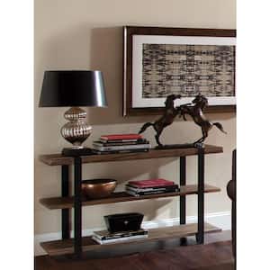 Modesto 48 in. Rustic/Natural Standard Rectangle Wood Console Table with Storage