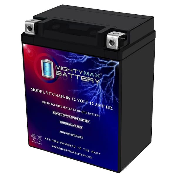 MIGHTY MAX BATTERY YTX14AH 12V 12AH Battery for Polaris 550 Sportsman EPS XP 2010-2012