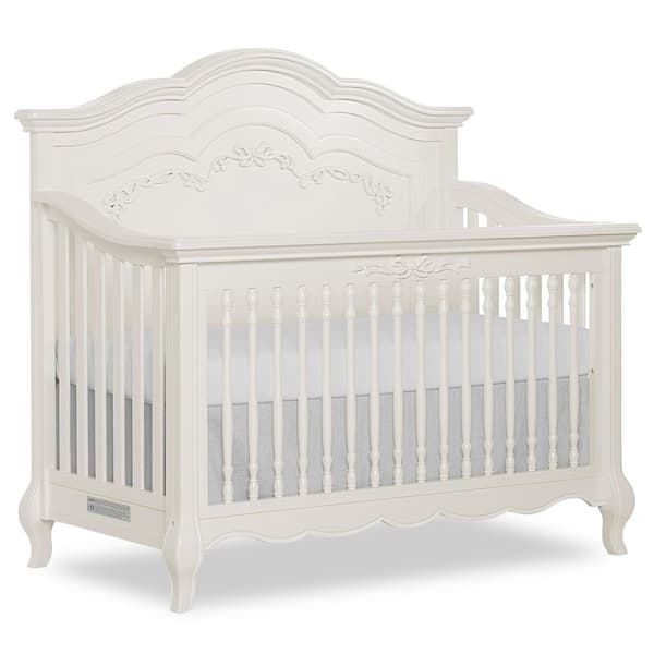 Aurora Ivory Lace Pearl 5-in-1 Convertible Crib