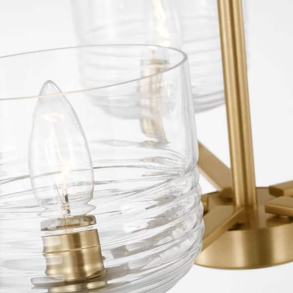 Generation Lighting Lochdale 24 in. W x 10.25 in. H 5-Light Satin