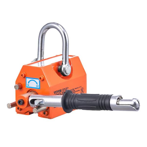 Magnetic Lifter, 220 lbs./100 kg Pulling Capacity, 2.5 Safety Factor, Neodymium and Steel, Lifting Magnet with Release
