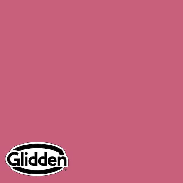 Glidden Premium 1 qt. PPG1183-6 Cherry Pink Semi-Gloss Exterior Latex Paint