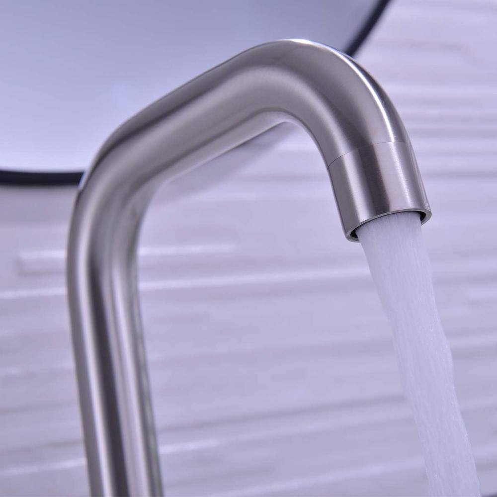 Brushed Nickel 2-Handle Widespread Bathroom Faucet Set