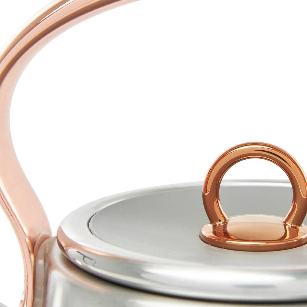 Steel and Copper 1.7L Retro Electric Kettle