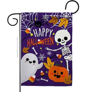 13 in. x 18.5 in. Happy Halloween Garden Flag Double-Sided Fall Decorative Vertical Flags