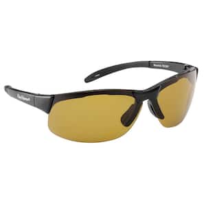 Maverick Polarized Sunglasses in Black Frame with Yellow Amber Lens