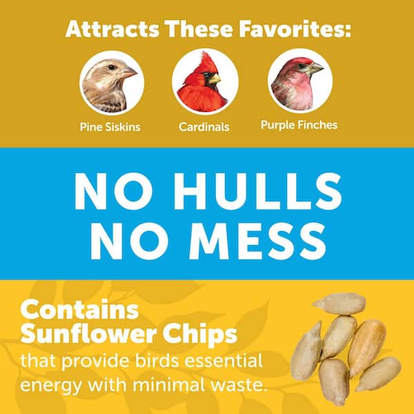 Premium 5.5 lb. Sunflower Chips for Wild Birds