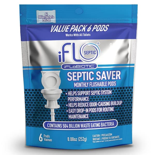 8.8 oz. Septic Saver Flushable Toilet Pods 6 Count