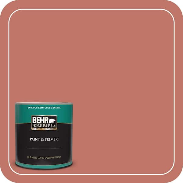 BEHR PREMIUM PLUS 1 qt. Home Decorators Collection #HDC-FL14-2 November Semi-Gloss Enamel Exterior Paint & Primer