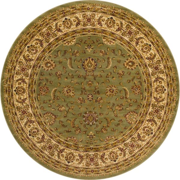 Voyage St. Louis Green 8' 0 x 8' 0 Round Rug
