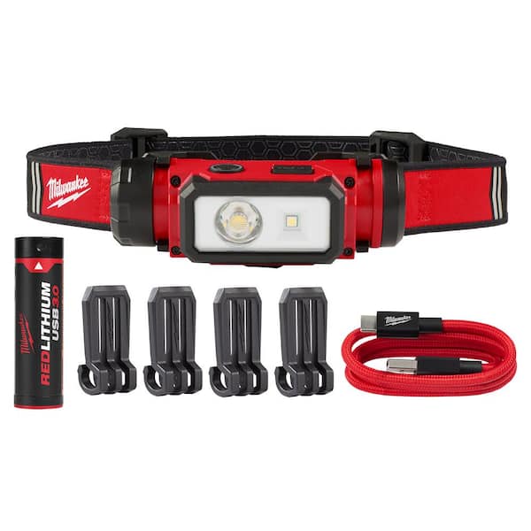 600 Lumens LED REDLITHIUM Hard Hat Headlamp