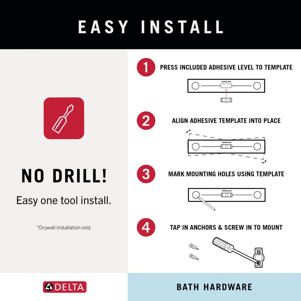 Ara 24-inch Matte Black Wall Mounted Towel Bar
