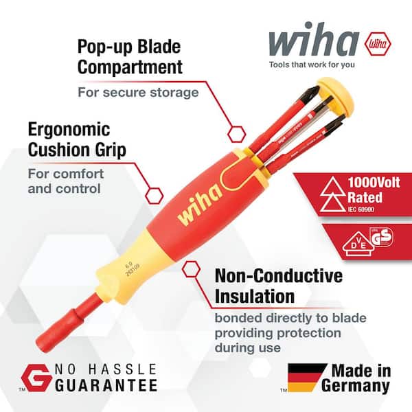 Wiha Insulated Slim Line Ultra-Driver Blade Screwdriver Set