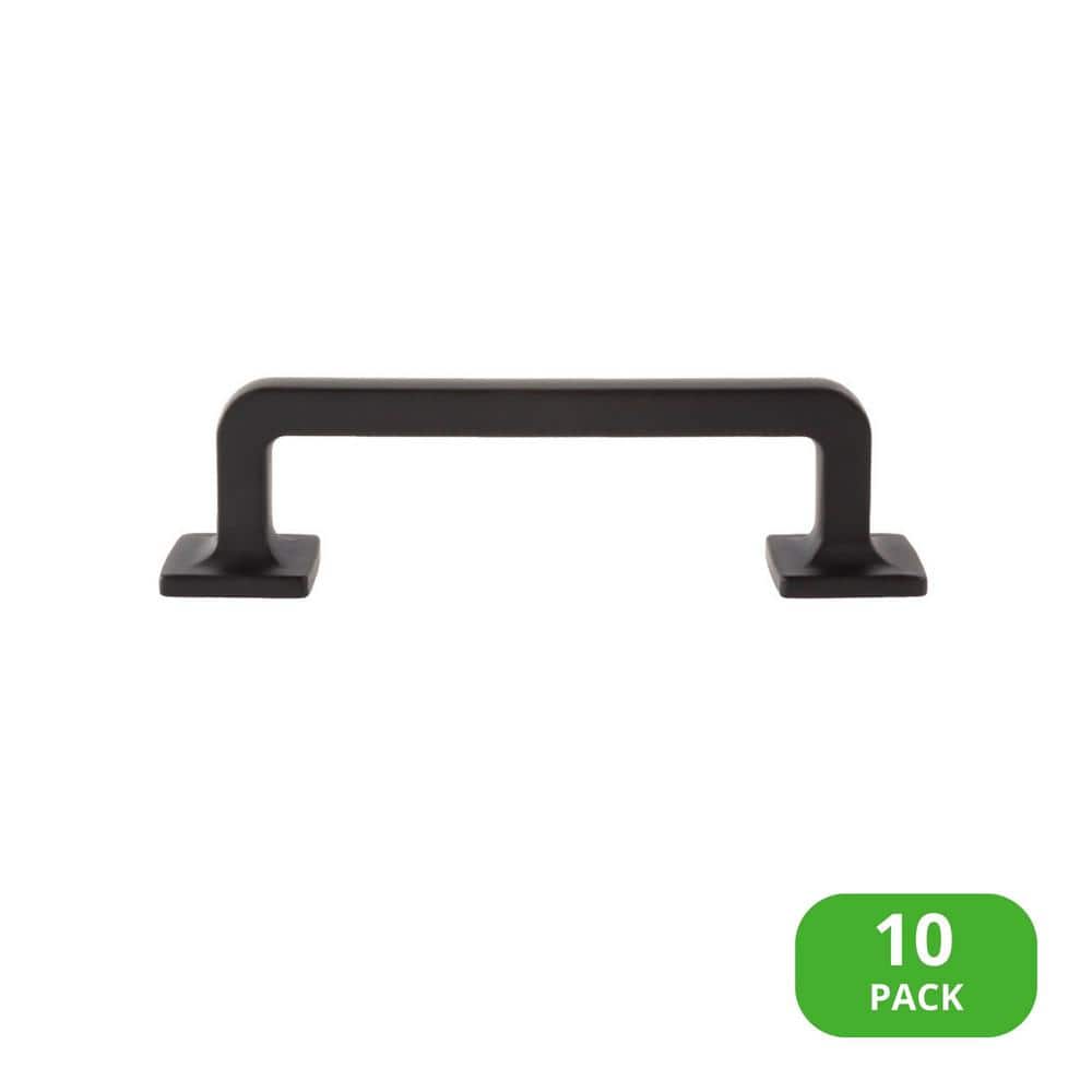 10-Pack Boise 3-1/2 in. (89 mm) Center-to-Center Traditional Matte Black Bar Drawer Pull price history on PriceWatchPro